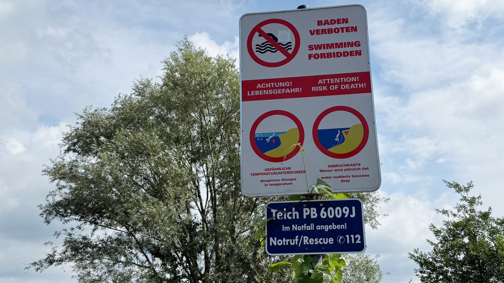 Baden im Paderborner Lippesee verboten